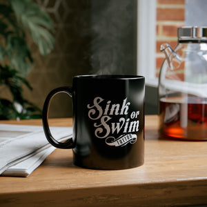 Sink Or SIP 11oz Black Mug