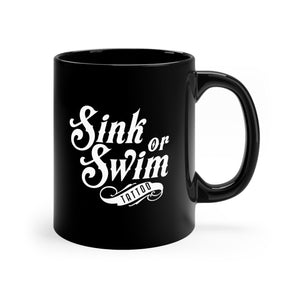 Sink Or SIP 11oz Black Mug