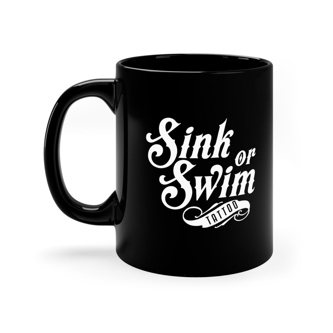 Sink Or SIP 11oz Black Mug